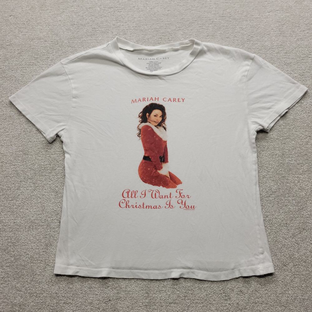 Mariah Carey Christmas T Shirt Women's Small All I Want For Christmas Tee